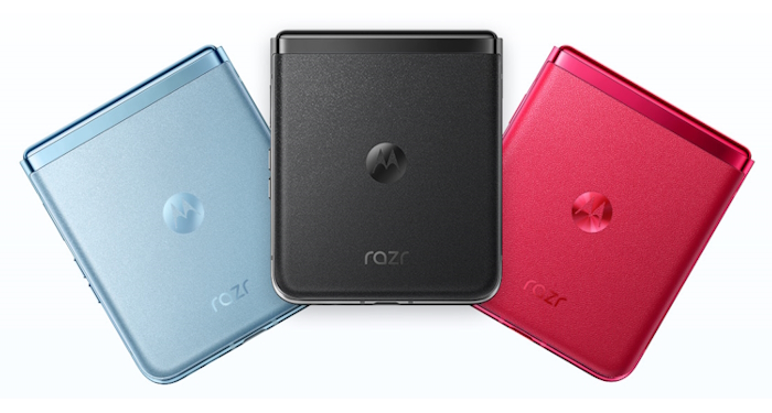 Motorola razr 40 Ultra in Glacier Blue, Infinite Black und Viva Magenta mit Vertrag in den Netzen von Telekom, Vodafone und o2 Telefónica