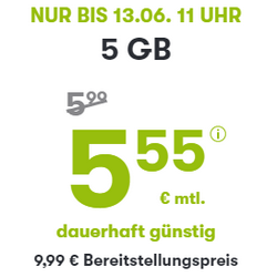 winSIM 5 GB Tarifaktion