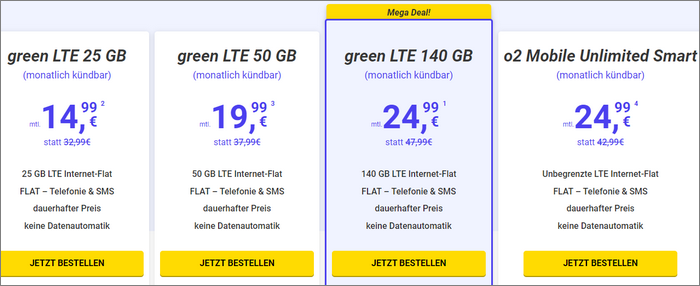 MegaSIM Tarife