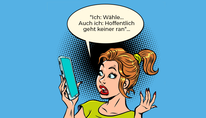Telefon-Tipps für Introvertierte: Hoffentlich geht keiner ran!