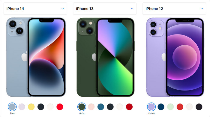 iPhone Reihe Vorgänger