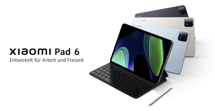 Xiaomi Pad 6 - LP-Header - mit Vertrag in den Netzen von Telekom, Vodafone und o2 Telefónica