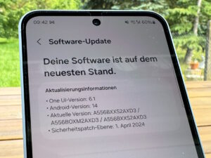 Galaxy A55 im Test - Software