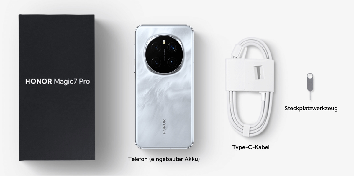 Honor Magic 7 Pro - Lieferumfang – mit Vertrag in allen deutschen Netzen