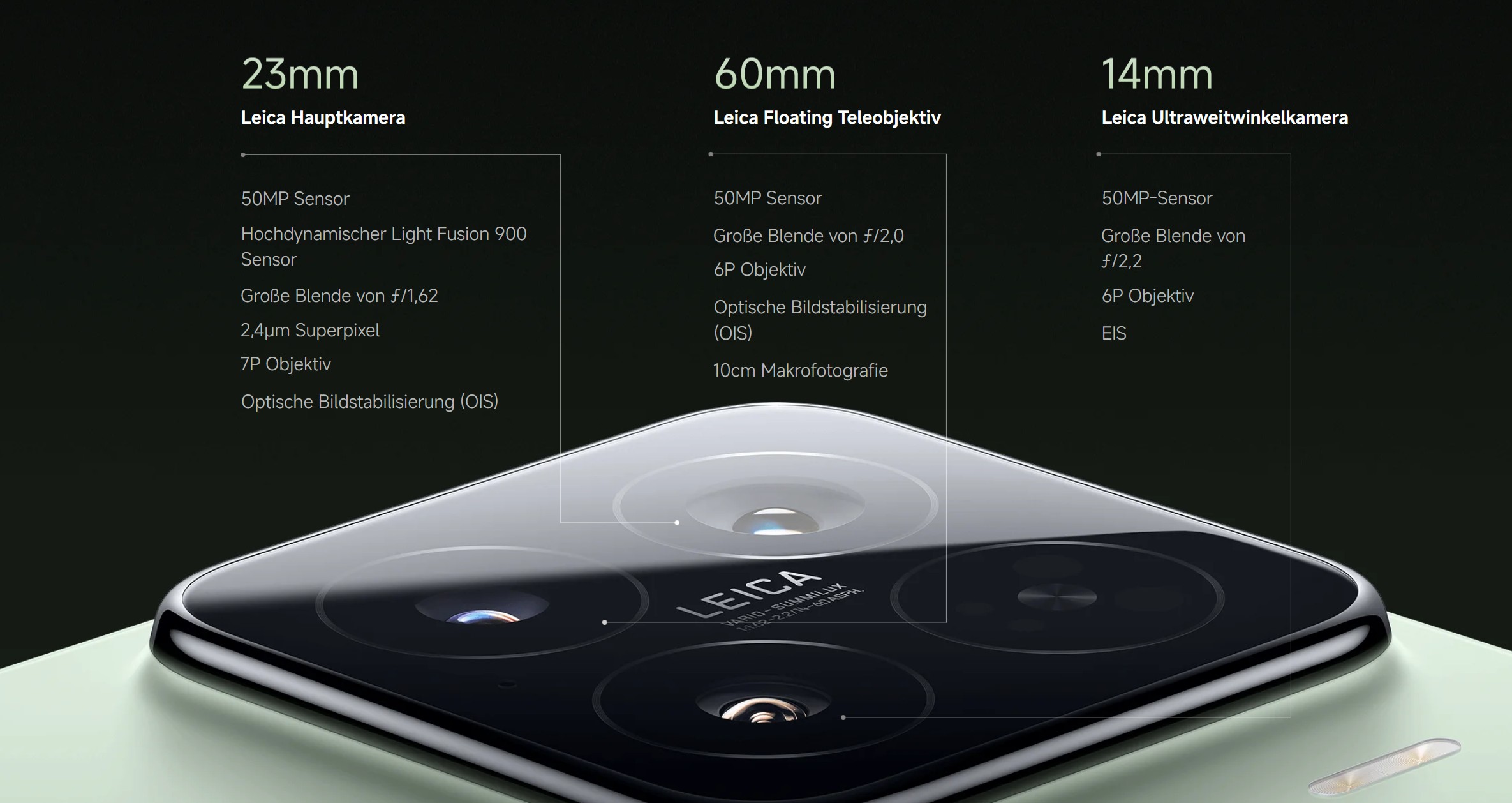Die Dreifach-Kamera des Xiaomi 15. (Foto: Xiaomi)