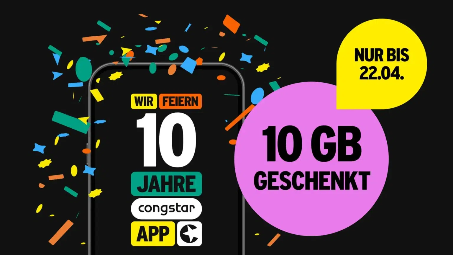 Congstar 2025 10 Jahre Geburtstag Aktion