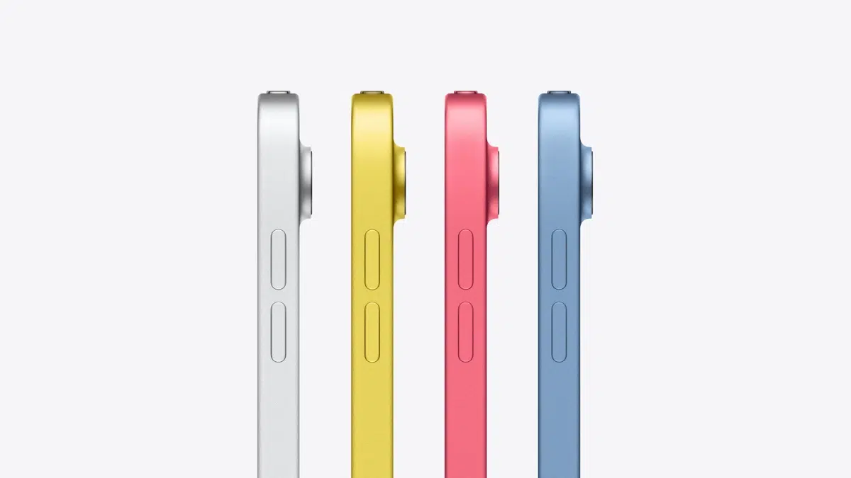 iPad (2025) – die 11. Generation von Apples Tablet von der Seite (Bild: Apple)