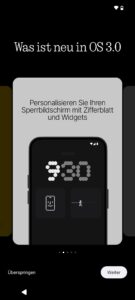 Das Nothing OS3 bietet einige schicke Elemente. (Screenshot)