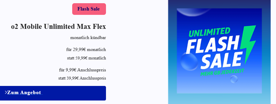 O₂-Flash-Sale