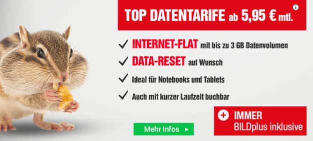 BILD Data LTE Datentarife