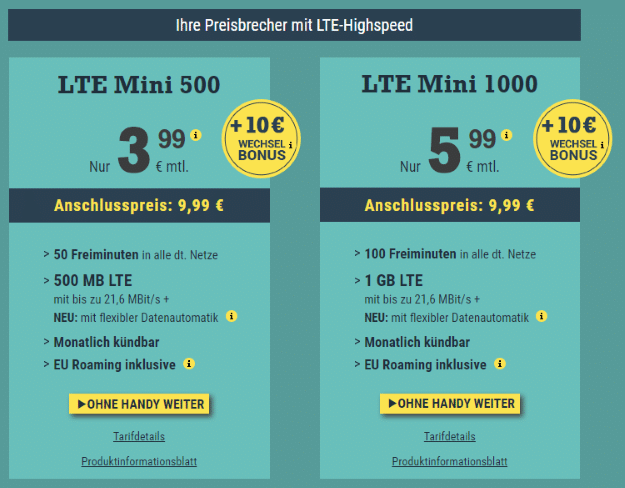 McSIM LTE Mini Tarife