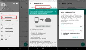 Chat-Backup bei Threema (Android)