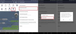 Chat-Backup bei Line (Android)