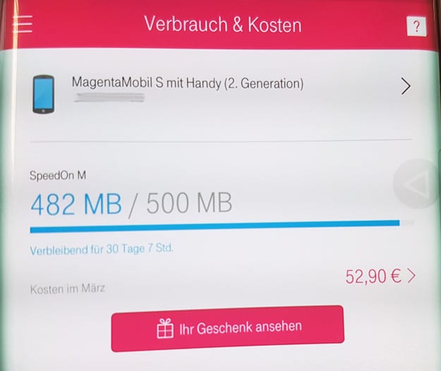 Telekom MagentaService-App für iOS oder Android installieren und 300 MB Datenvolumen gratis