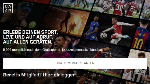 DAZN Streaming für alles rund um den Sport