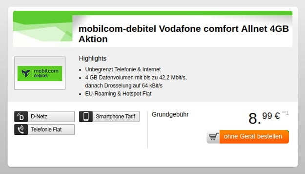 Comfort-Allnet-Handyflash-Aktion