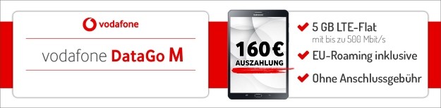 Vodafone DataGo M mit 160 € Auszahlung ei Preisboerse24