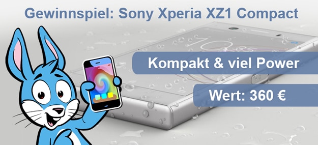 Handyhase Gewinnspiel: Beantworte eine Frage & gewinne im Juli 2018 ein brandneues Sony Xperia XZ1 Compact im Wert von 360 €!