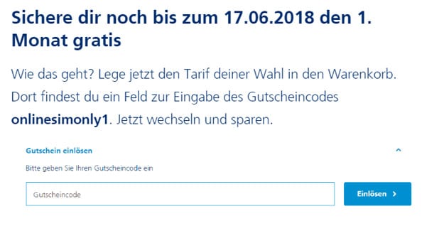 o2 Free Tarife im 1. Monat gratis: Neue Aktion mit Gutscheincode - nur für kurze Zeit!