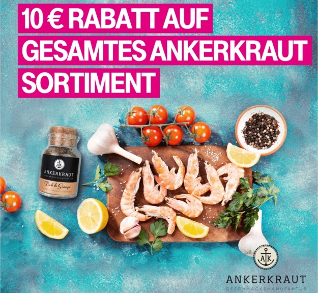 Telekom Mega-Deal KW28: 10 € Rabatt bei Ankerkraut