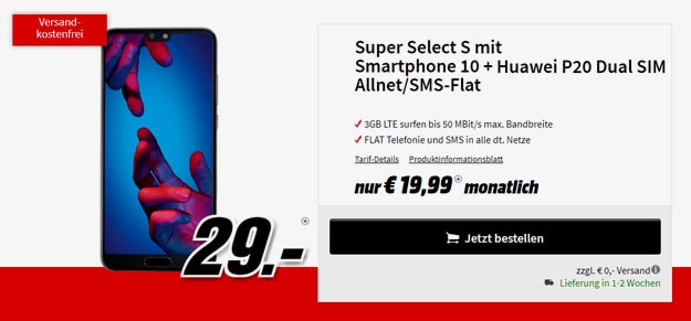 huawei p20 super select s