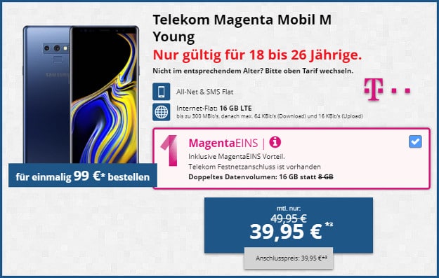 Note 9 + Telekom Magenta Mobil
