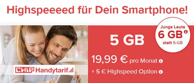 CHIP Handytarif von Tarifhaus im Vodafone-Netz
