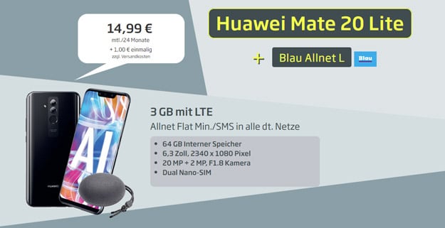 Huawei Mate 20 lite + Blau Allnet L