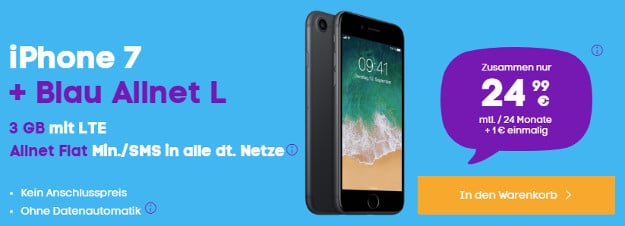 iphone 7 32gb blau allnet l