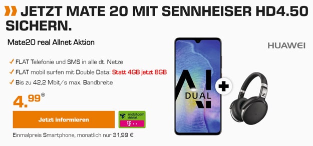 Huawei Mate 20 + md real Allnet (Telekom-Netz)