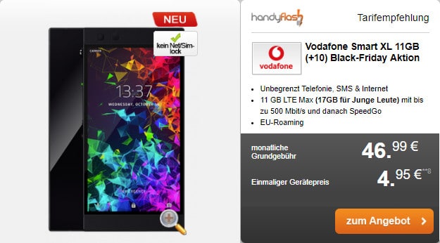 Razer Phone 2 + Vodafone Smart XL