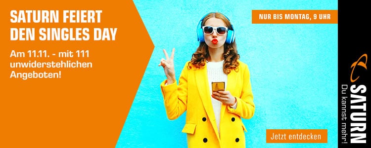 Saturn Singles Day 2018: Die besten Schnäppchen zu Tarifen, Smartphone & vieles mehr im Überblick