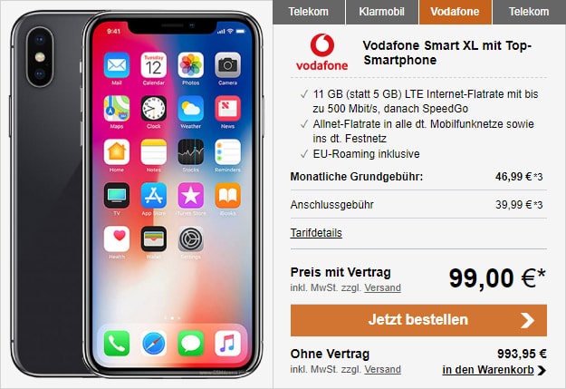 iphone 8 orten vodafone