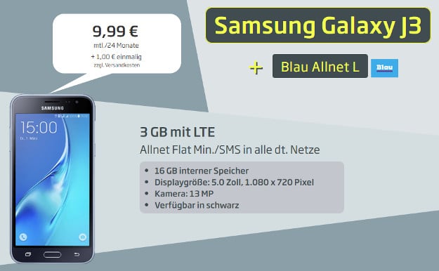 Samsung Galaxy J3 (2017) + Blau Allnet L