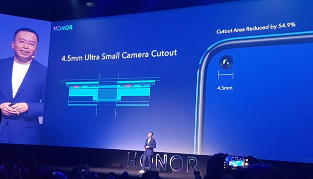 Honor View 20 - Frontkamera mit nur 4,5 Millimeter Durchmesser im Display