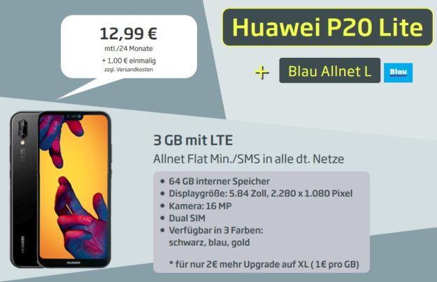 Huawei P20 lite + Blau Allnet L