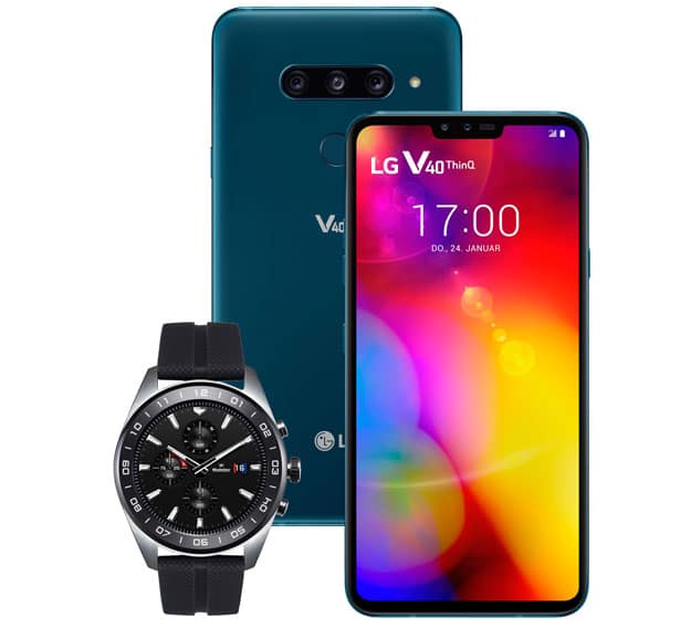 LG V40 ThinQ kaufen, LG Watch W7 im Wert von 449 € gratis dazu bekommen