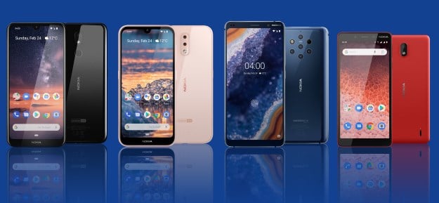 Nokia 9 PureView, Nokia 4.2, Nokia 3.2 und Nokia 1 Plus