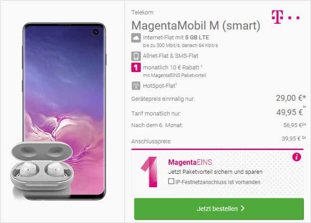 s10 + telekom magenta mobil m