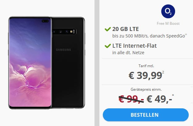 samsung s10 o2 deals