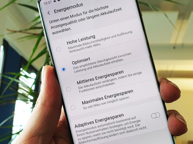 Samsung Galaxy S10 Akku Test
