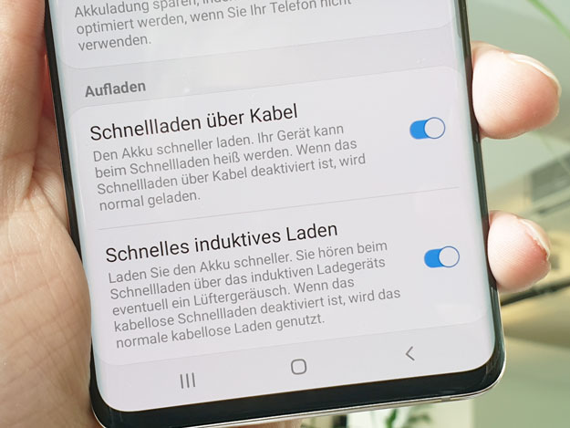 Samsung Galaxy S10 Akku Test