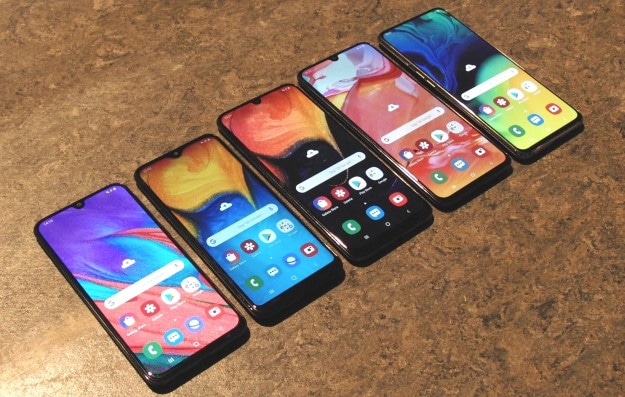 Samsung Galaxy A80, A70, A50, A40 und A20e im Vergleich