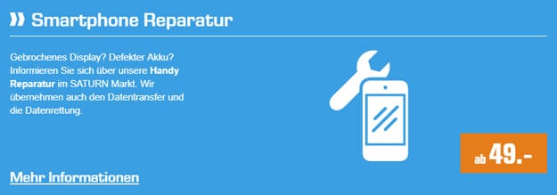 Saturn Handy-Reparatur: Lass Dein Smartphone oder Tablet direkt im Markt reparieren - das sind die Preise!