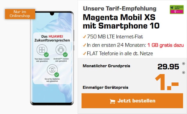 huawei p30 pro + md magenta mobil xs