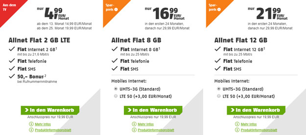 klarmobil Allnet-Flat-Angebote