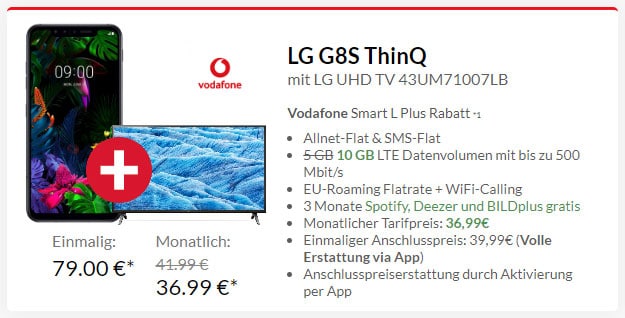 Lg G8s Thinq Vodafone Smart L Plus Eff Kostenlos 187 Ersparnis